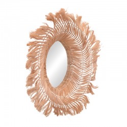 Tolle Inart abaca mirror in natural color 65x85x17cm