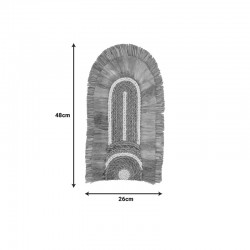 Wall decoration Earsy I Inart mat in natural color 48x26x8cm