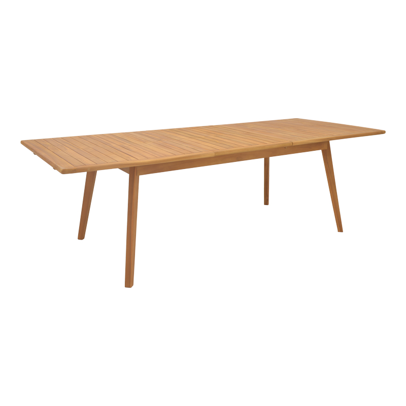 Pino table pakoworld expanding teak wood in natural shade 180/240x100x75cm