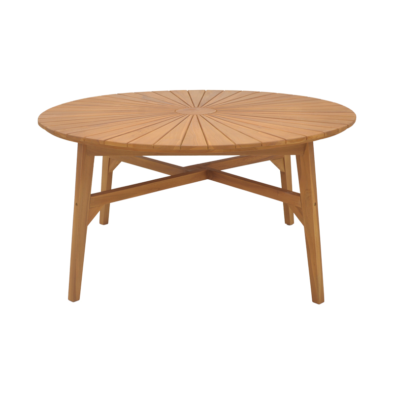 Table Colen pakoworld teak wood in a natural shade D50x75cm