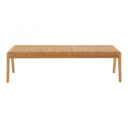 Polymorphic sofa-bench Jey pakoworld teak wood in natural shade 150x57.5x80cm