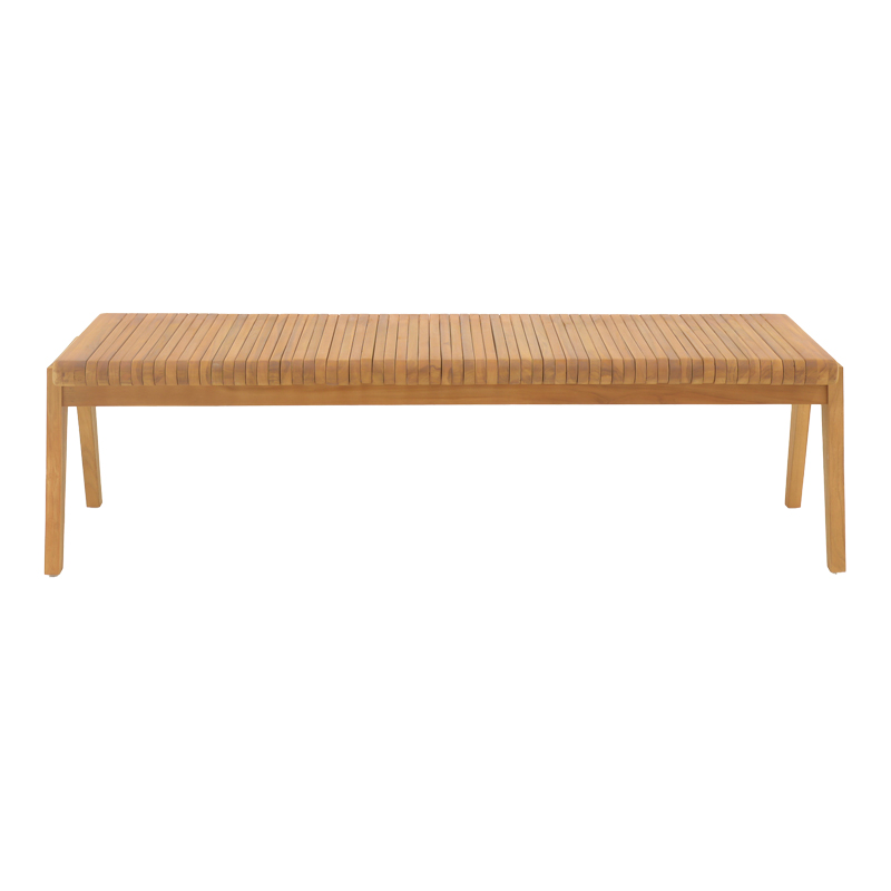 Polymorphic sofa-bench Jey pakoworld teak wood in natural shade 150x57.5x80cm