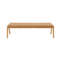 Polymorphic sofa-bench Jey pakoworld teak wood in natural shade 120x57.5x80cm