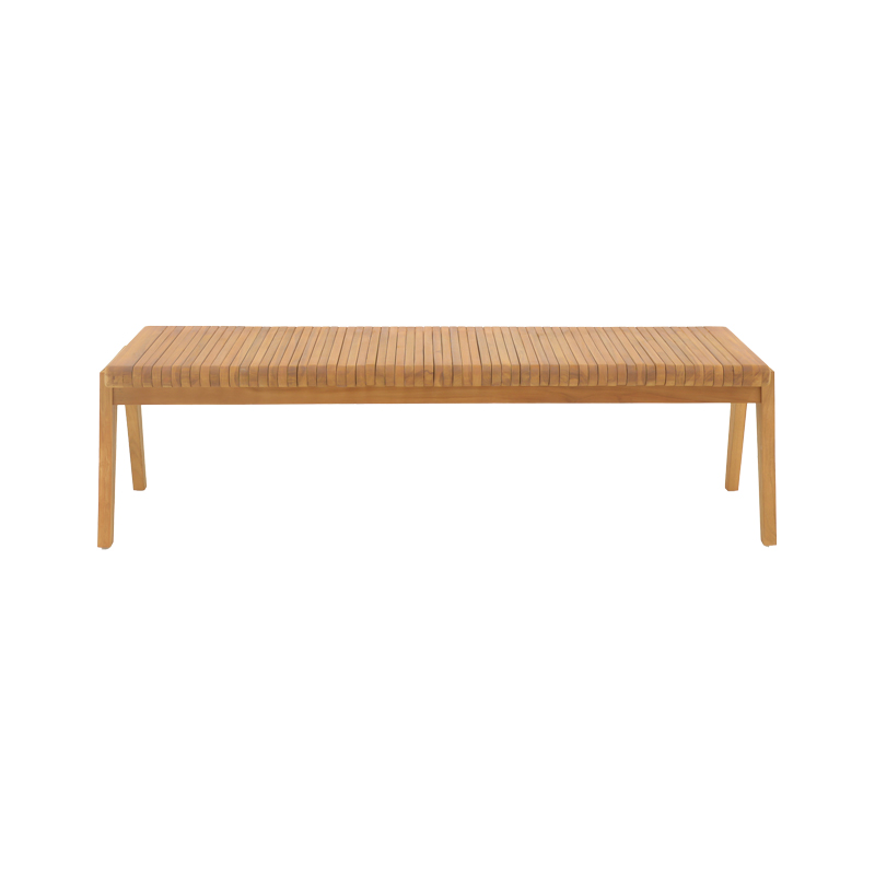 Polymorphic sofa-bench Jey pakoworld teak wood in natural shade 120x57.5x80cm