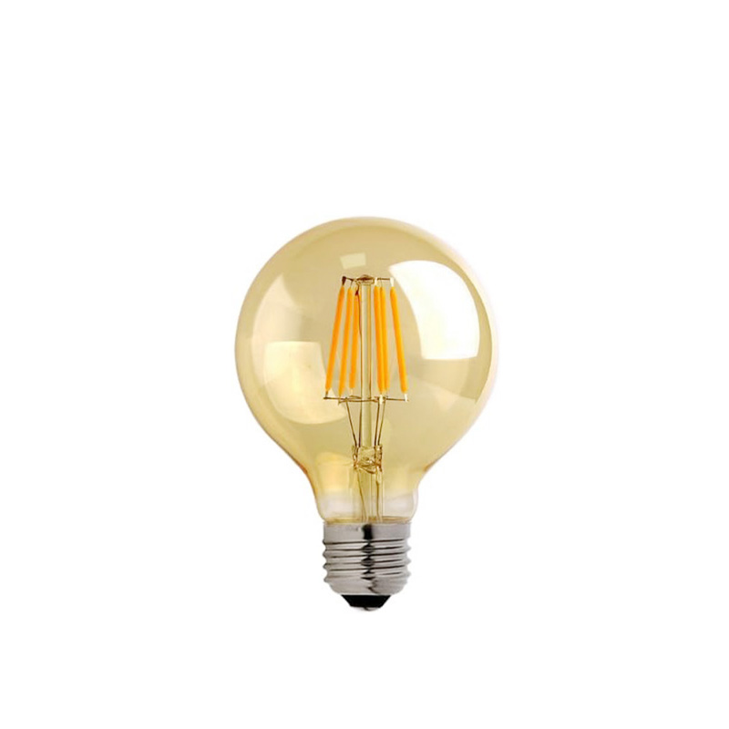 LED lamp G80 Bulb pakoworld 4W E27 3000K 200-220V amber