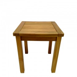 Noly pakoworld teak wood table in natural shade 40x40x45cm