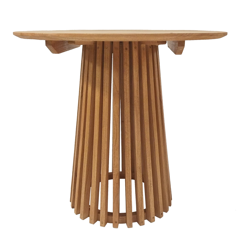 Kenda pakoworld mindi wood table in natural shade D80x75cm