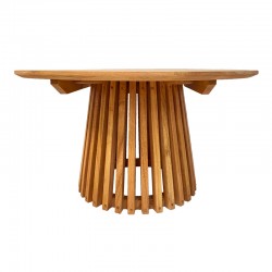 Kenda pakoworld mindi wood table in natural shade D80x45cm