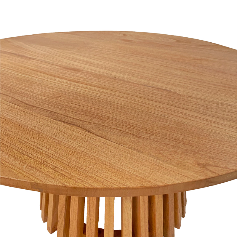 Kenda pakoworld mindi wood table in natural shade D80x45cm