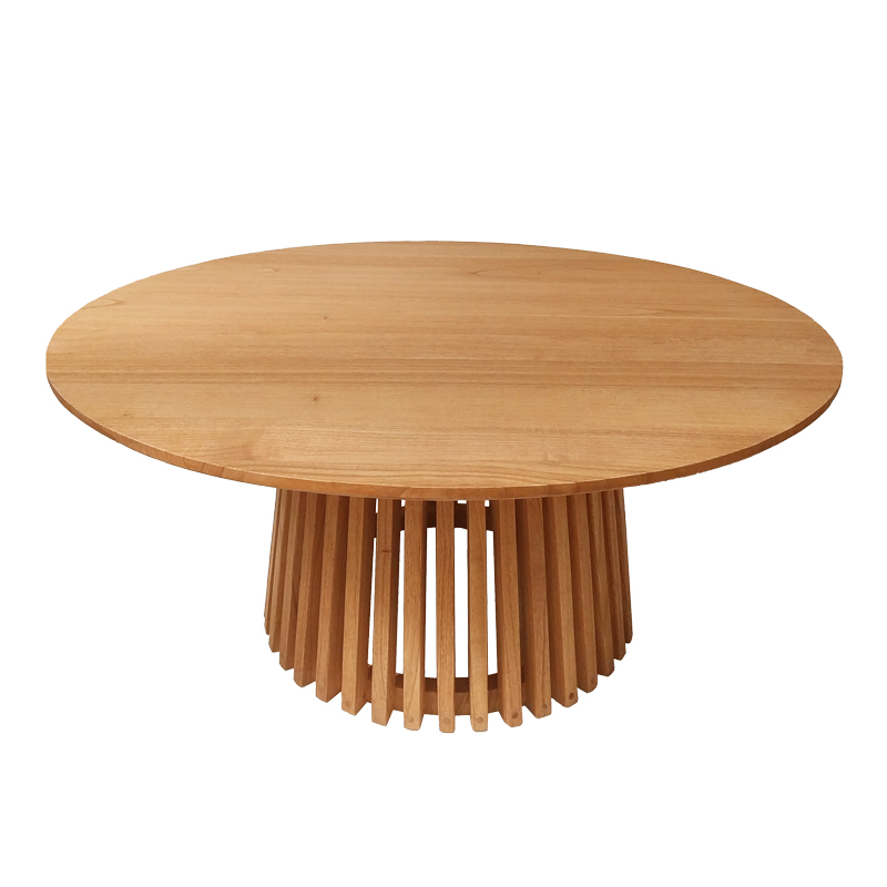 Kenda pakoworld mindi wood table in natural shade D100x45cm