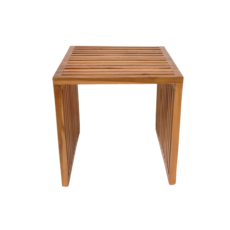 Side table Saimon pakoworld teak wood in a natural shade 40x40x40cm