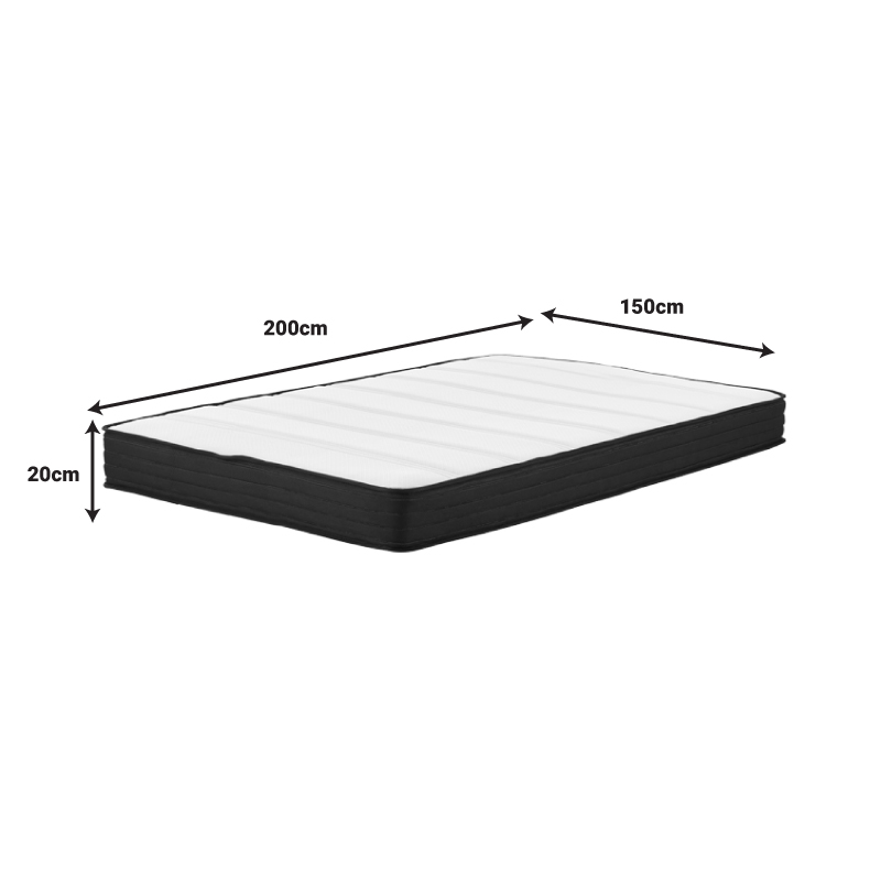 Casmeriane pakoworld Pocket spring roll pack single-sided mattress 16cm 150x200x20cm