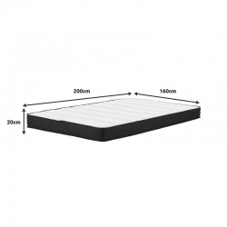 Casmeriane pakoworld Pocket spring roll pack single-sided mattress 16cm 160x200x20cm