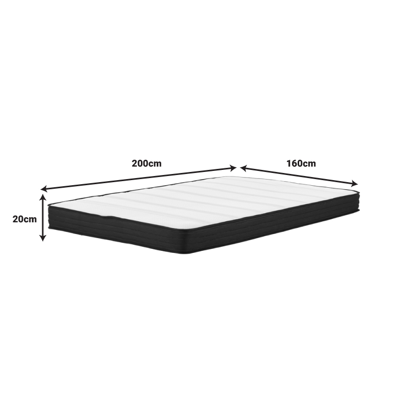 Casmeriane pakoworld Pocket spring roll pack single-sided mattress 16cm 160x200x20cm