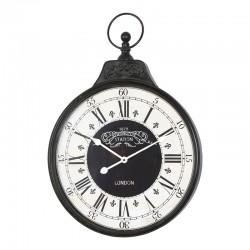 Wall clock Cloco Inart metal in black shade 60x6x86cm