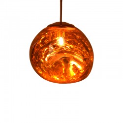 Ceiling light Gloine pakoworld E27 in copper color D28x60cm