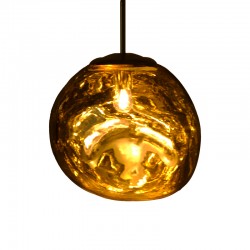 Ceiling light Gloine pakoworld E27 in gold color D28x60cm