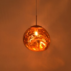 Ceiling light Umuco pakoworld E27 in copper color D38x60cm