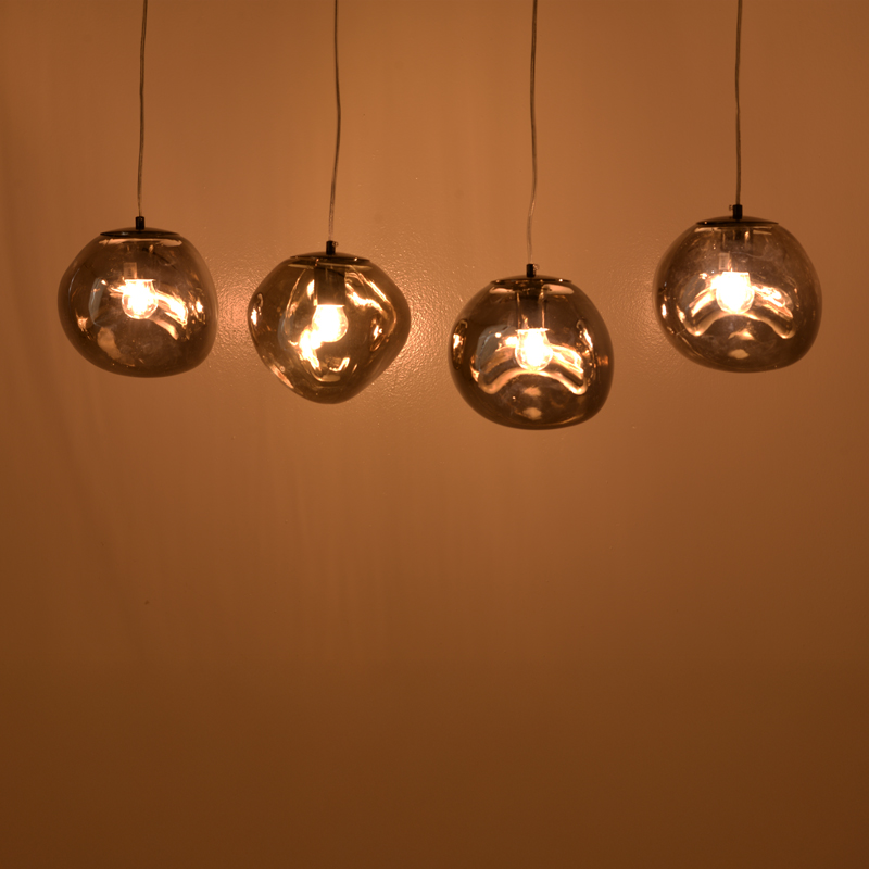 Ceiling light Vidro pakoworld E27 in gold color 60x15x80cm