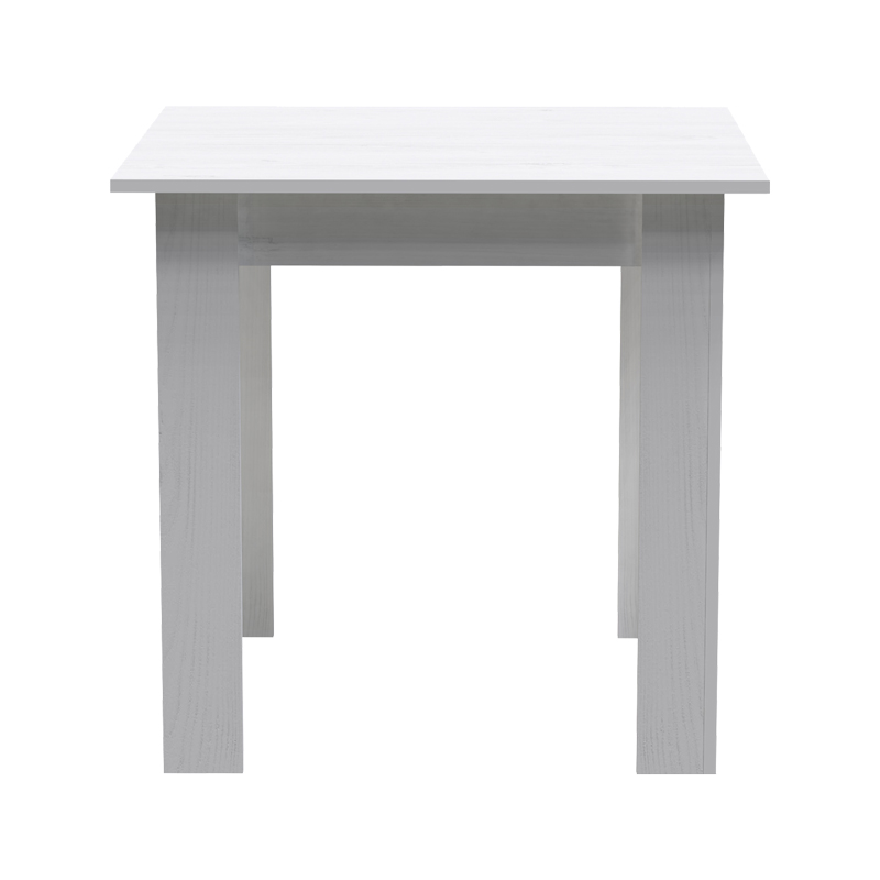 Table Manka I pakoworld in white color 80x80x77cm