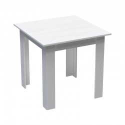 Table Manka I pakoworld in white color 80x80x77cm