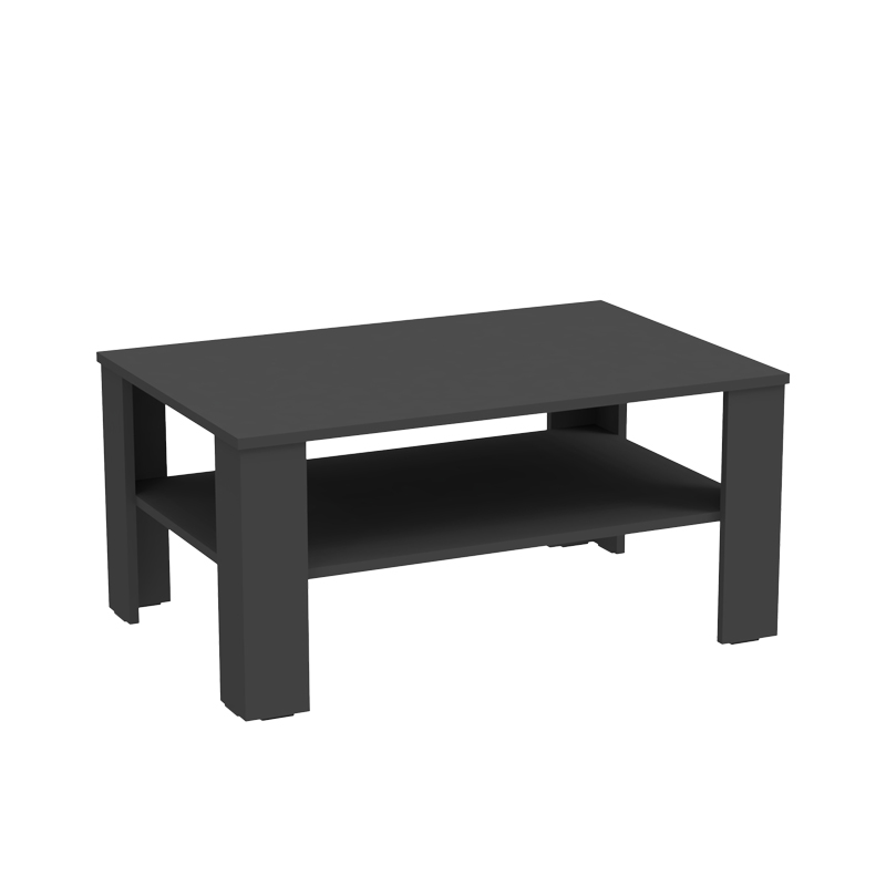 Coffee table Khofi pakoworld in anthracite color 90x60x42.3cm