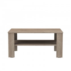 Coffee table Khofi pakoworld in walnut color 90x60x42.3cm