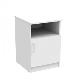 Galdi pakoworld bedside table in white color 40x45x60cm