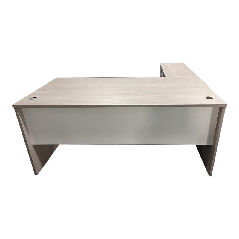 Professional work corner desk Armadi pakoworld in grey-white 180x80x75cm