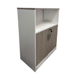 Office cabinet Armadi pakoworld in grey-white color 80x40x120cm