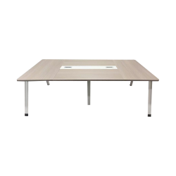 Conference table Armadi pakoworld in gray-white shade 200x120x75cm