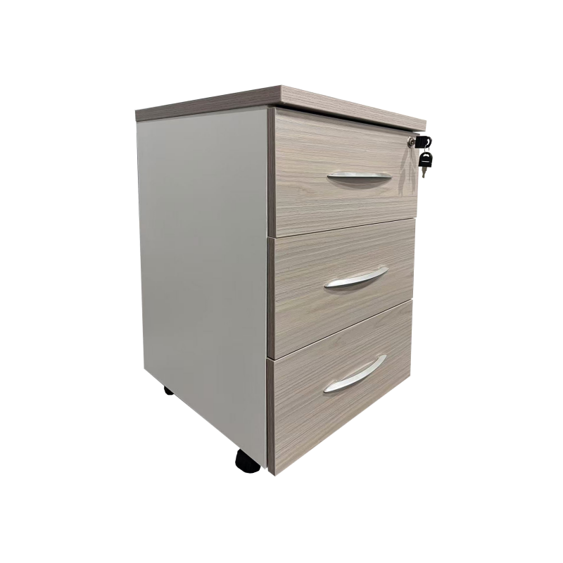 Armadi pakoworld desk drawer on wheels in sonoma-white shade 40x40x55cm