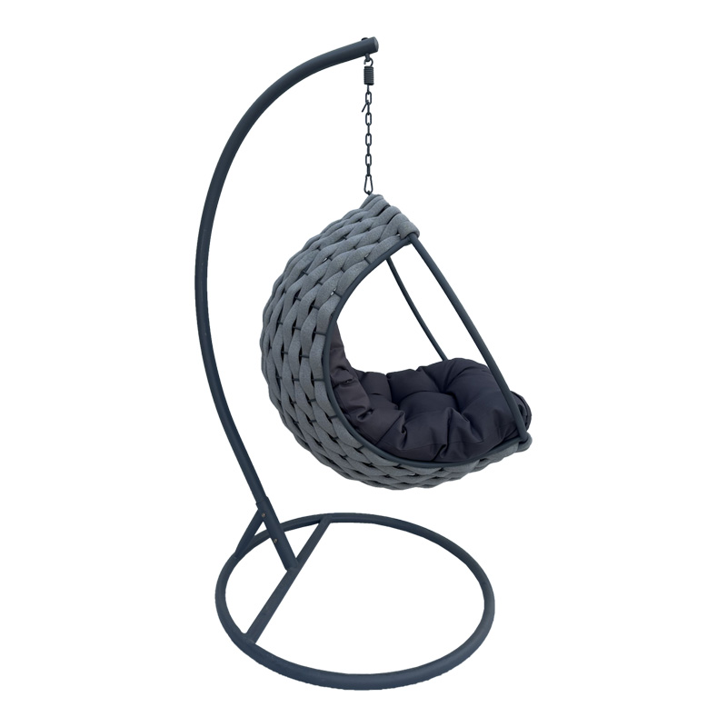 Makito pakoworld swing nest metal base - pvc in grey color 100x105x195cm