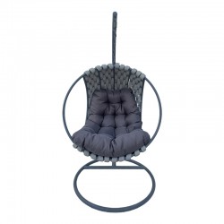 Makito pakoworld swing nest metal base - pvc in grey color 100x105x195cm