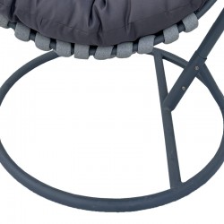 Makito pakoworld swing nest metal base - pvc in grey color 100x105x195cm