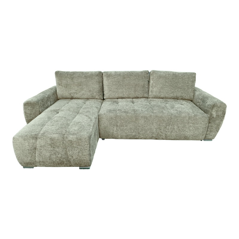 Right corner sofa-bed Vivad pakoworld fabric in menta color 275x164x91cm