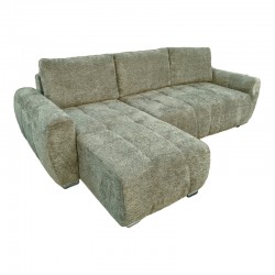 Right corner sofa-bed Vivad pakoworld fabric in menta color 275x164x91cm