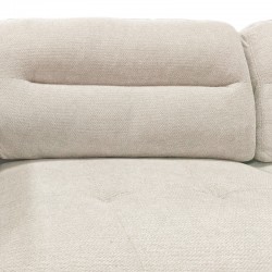 Corner sofa left corner Camile pakoworld beige fabric 270x174x95cm