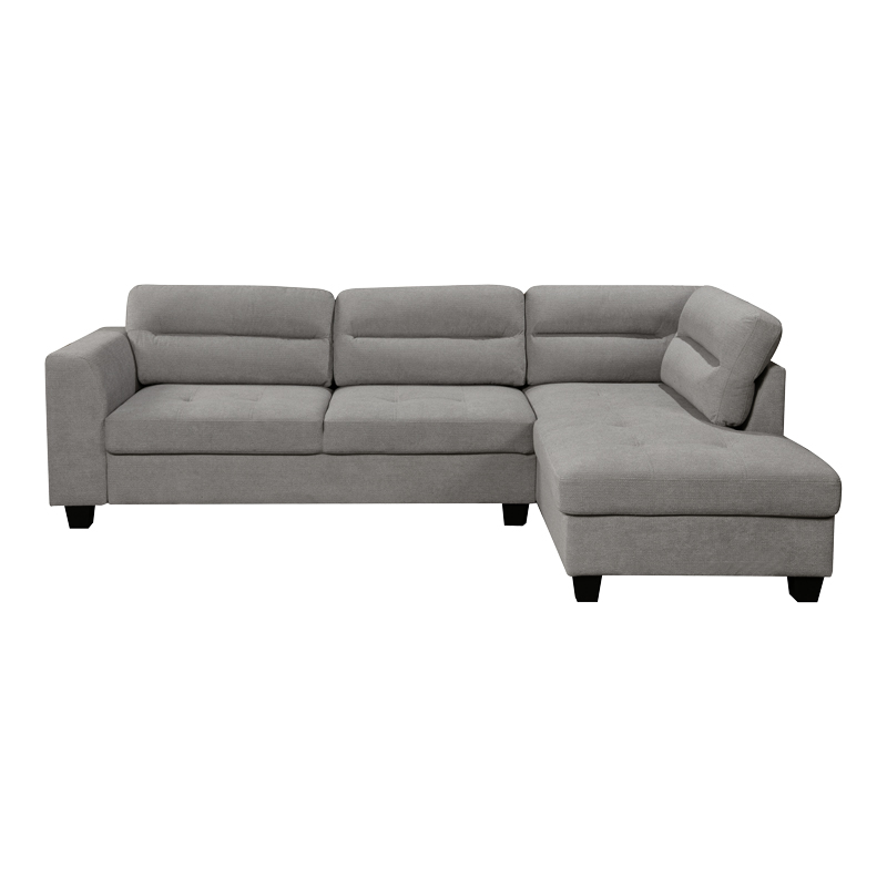 Corner sofa left corner Camile pakoworld anthracite fabric 270x174x95cm