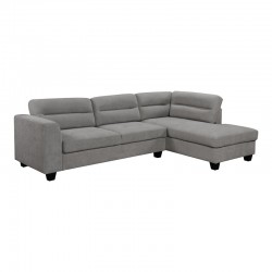 Corner sofa left corner Camile pakoworld anthracite fabric 270x174x95cm