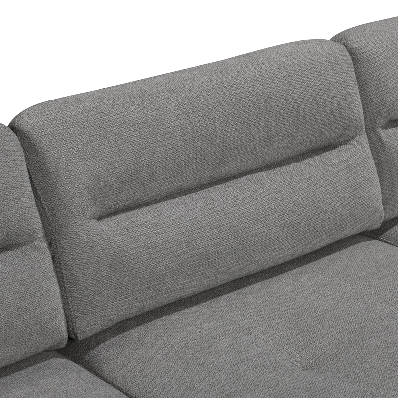 Corner sofa left corner Camile pakoworld anthracite fabric 270x174x95cm