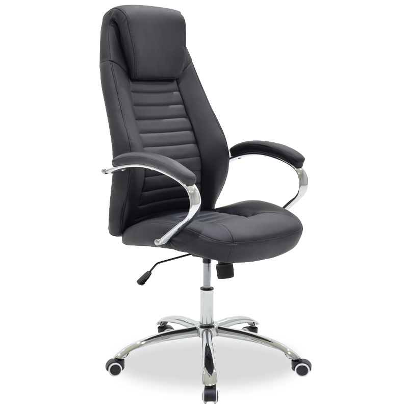 Sonar pakoworld manager office chair with PU in black colour