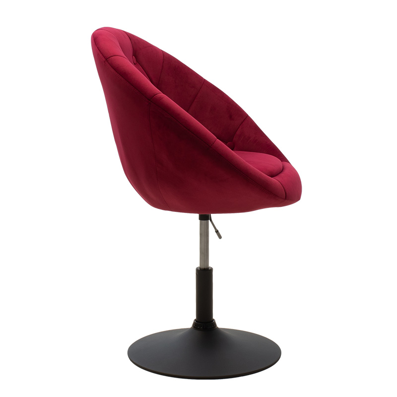 Burgundy velvet office online chair