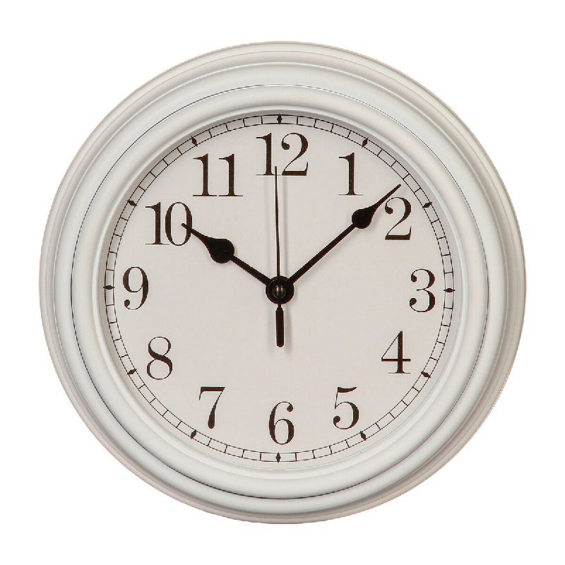 Clock PWD-0075 pakoworld white D23x5cm