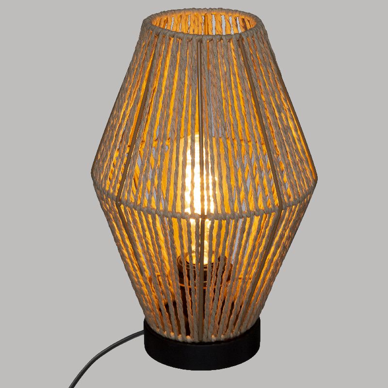 Table lamp PWL-1108 pakoworld Ε27 beige D19x32cm