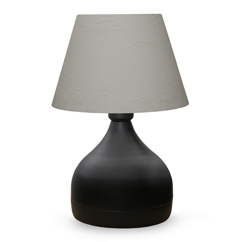 Table lamp PWL-1068 pakoworld Ε27 black-grey white D22x32cm