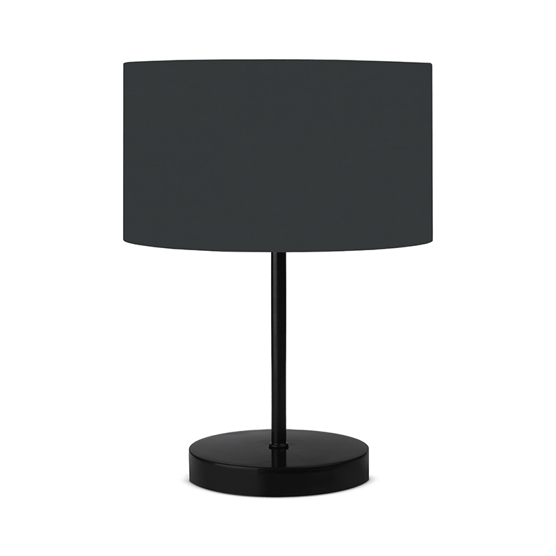 Table lamp PWL-1076 pakoworld Ε27 anthracite-blackD24x35cm