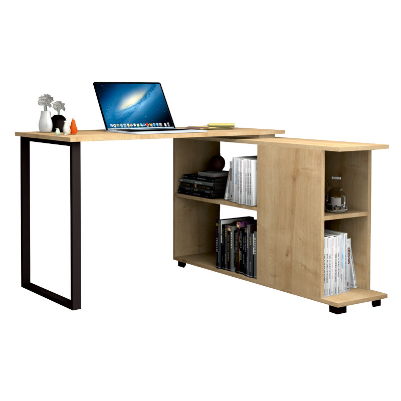 Office desk Brodie pakoworld in sonoma color 120x60x74cm