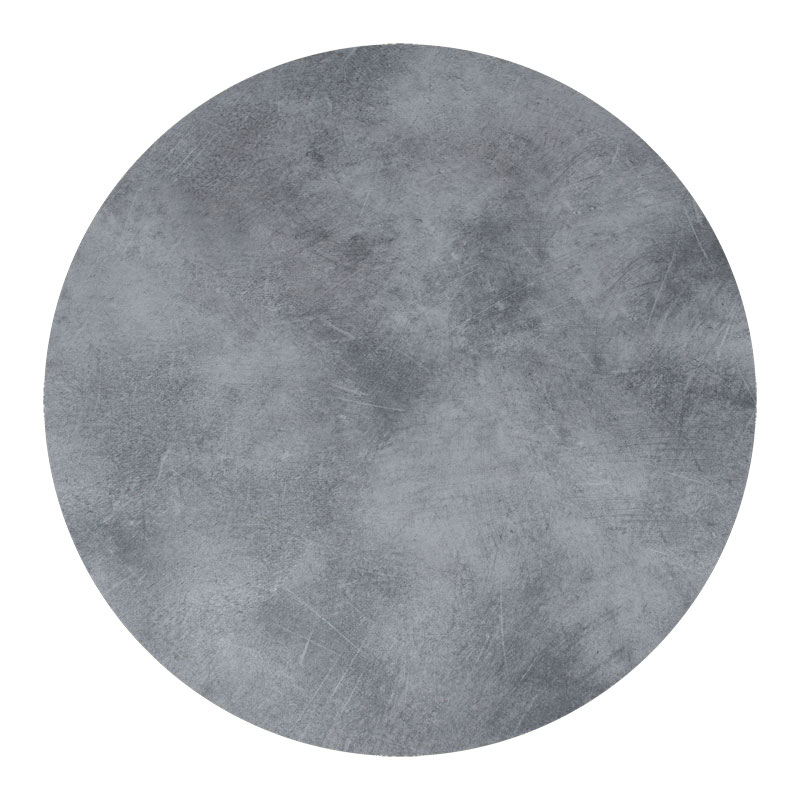 Inspire table top pakoworld HPL gray cement Φ69cm 12mm thick