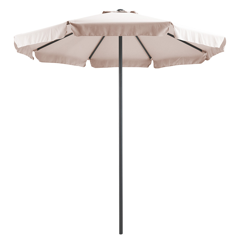 Professional umbrella Mongo pakoworld single piece metal D2.3m beige-anthracite